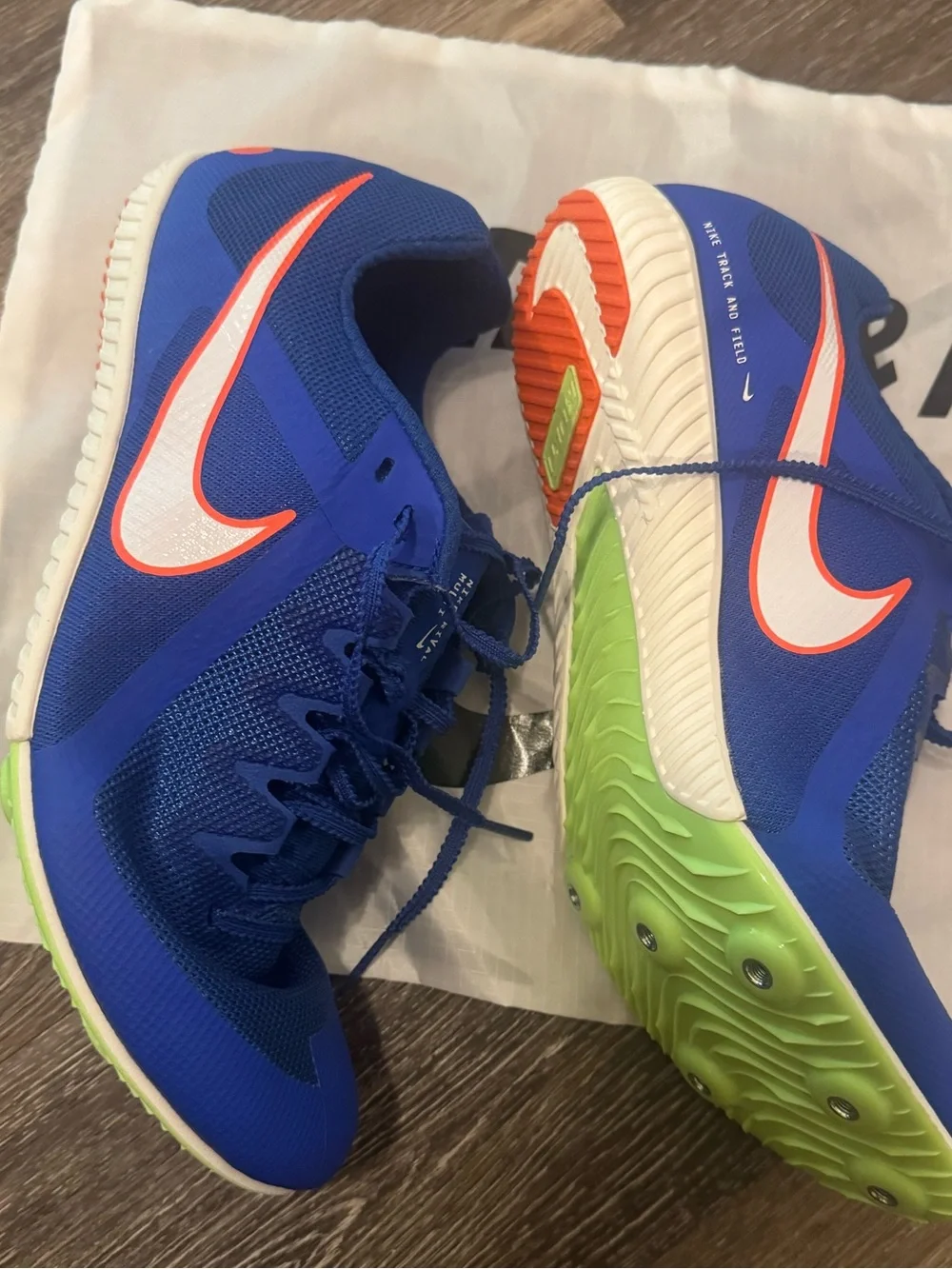 Men’s Nike Track and Field Zoom Multi Rival Shoes with Spikes - Size 11